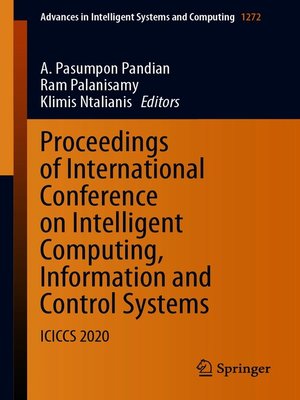 cover image of Proceedings of International Conference on Intelligent Computing, Information and Control Systems